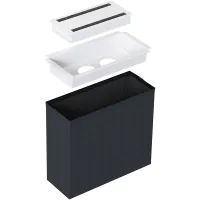 Kondator 935-K200W- Лючок для 2 розеток серии Powerdot, белый