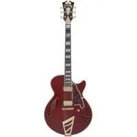 D'angelico excel ss viola  полуакустическая гитара с кейсом, hh, t-o-m, цвет вишневый