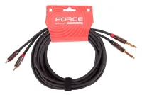 FORCE FLC-37/4.5 DLX - аудио шнур, 4.5 метра, двойной RCA - jack mono
