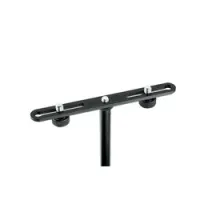 K&M 23550-300-55  держатель для 2-х микрофонов с регулируемым расстоянием, чёрный