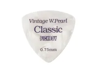 GP-24/075 Celluloid Vintage Classic White Pearl Медиаторы 50шт, толщина 0.75мм, Pickboy
