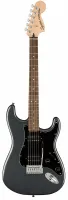 FENDER SQUIER Affinity Stratocaster HH LRL CFM электрогитара, цвет серый металлик