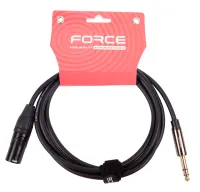 FORCE FLC-13/2 - аудио шнур, стерео джек, 1/4 - XLR (M) папа, 2 метра