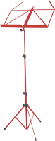 ROXTONE MUS008 Red Пюпитр складывающийся, на трех ногах, высота, регулируемая: 50-120см, размер в сложенном состоянии: 50см, подставки: 40-29cm, цвет: красный, вес: 1,2kg. 20штук в коробке размером: 38x35x50cм