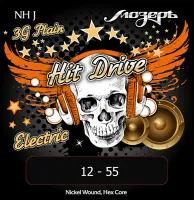NH-J Hit Drive Jazz Комплект струн для электрогитары, 12-55, Мозеръ