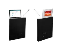 TS-FE173MT, ультратонкий моторизированный LCD монитор 17.3" с микрофоном и вторым LCD экраном 10.1"