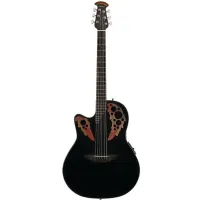 OVATION CE44L-5 Celebrity Elite Mid Cutaway Black гитара электроакустическая леворукая