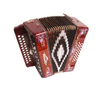 S5XLY-A-RD Гармонь "Чайка 314" 25х25-III-2, красная, Шуйская гармонь