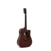 Sigma guitars dmc-15e  электроакустическая гитара, тип дредноут, верхняя дека массив красного дерева