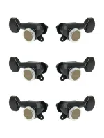 SG381-MGT-07-B-L3+R3 Колки для гитары 3+3, локовые, черные, Gotoh