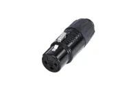 Neutrik RA3FT-B Адаптер, TINY XLR штекер - XLR гнездо