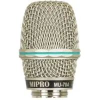 Mipro MU-70A C Конденсаторный кардиоидный капсульный модуль. Частотная характеристика 50 Гц ~ 20 кГц. Макс. SPL 149 дБ. Цвет шампань. Наружная резьба для стыковки с радио-модулем.