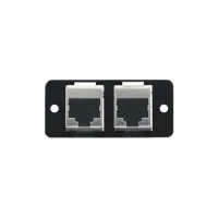 Kramer W4545(B)- Модуль-переходник с 2-мя проходными разъемами RJ45, цвет черный