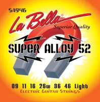 SA946 Super Alloy 52 Комплект струн для электрогитары 009-046 La Bella