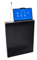 ITC TS-86156X- Моторизованный лифт с микрофоном, 15,6'' сенсорным LCD-дисплеем и 11,6" дисплеем-табличкой