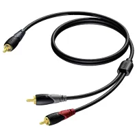 Procab CLA725/1.5- Аудиокабель RCA (вилка) – 2хRCA (вилка)
