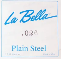PS026 Отдельная стальная струна без оплетки, сталь, 026, La Bella