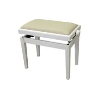 Hidrau x24 white mat  банкетка, белая матовая, белое сидение