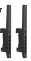 Peerless-av trv-f400- настенно-потолочные модульные адаптеры для дисплеев peerless-av truvue до 50 кг, цвет черный