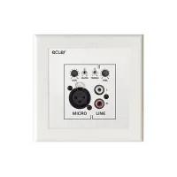 Ecler WPaMIX-TUS- Настенная панель, 2-канальный микшер Line (2xRCA) и Mic (XLR) сигналов