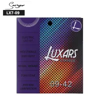 LX7-09 струны для 6-струнной электрогитары гитары, с полимерным покрытием, гексагональный керн, никелевая оплетка, 9-42, Smiger