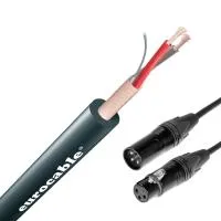Eurocable MNXEBSENM10Y - Микрофонный кабель, разъёмы Neutrik XLR 3 чёрный/серебро, 10м