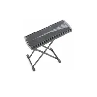 STAGG FOSQ-1 - Подставка для ноги гитариста,со складными ножками.Металлическая, складывается в плоскую конструкцию для удобства транспортировки.Высота: 13.5-27 см.Регулируется в 6 положениях.Цвет: черный