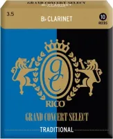Rico RCJ1025  трости для кларнета Bb, Grand Concert Select (2 1/2), 10 шт. в пачке