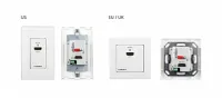 Kramer [wp-3h2/eu-80/86(w)] усилитель-эквалайзер hdmi версии 2.0, исполнение в виде настенной панели; цвет белый