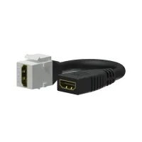 Procab VCK450/W- Вставка-переходник Keystone HDMI – HDMI c кабелем