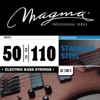 Magma Strings BE200S - Струны для бас-гитары 50-110, Серия: Stainless Steel, Калибр: 50-70-90-110, Обмотка: круглая, нержавеющая сталь, Натяжение: Hea