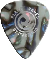 PLANET WAVES 1CAB2-10 10 PICK CELLULOID ABALONE LIGHT набор из 10-ти медиаторов, мягкие, цвет перламутр