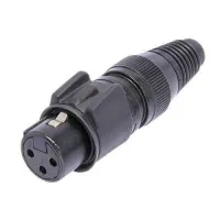 Neutrik NC3FX-HD- Кабельный разъем XLR 3-pin (розетка) для наружного применения, на кабель диаметром 3,5–8 мм, под пайку