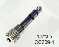 Soundking cc309-1 sale  переходной разъем 1/8" trs female <=> 1/4" trs male, металл
