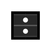 ABL 2T000005- Модуль IMP с двумя отверстиями для кабеля диаметром 10 мм, черный