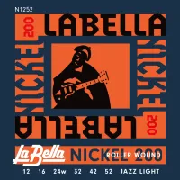 N1252 Nickel 200 Roller Wound Комплект струн для электрогитары 012-052 La Bella
