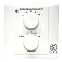 DSS HD-02G-10W настенный регулятор громкости 10Вт/переключатель зон, 5 позиций, выключение от сигнала вызова