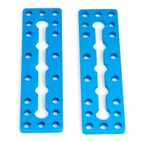 Makeblock пластина с продольной прорезью plate 0324-088-blue, длина 88 мм, 2 шт в упаковке