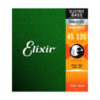 ELIXIR 14777 NanoWeb - струны для 5-струнной бас-гитары Light 45-130, сталь