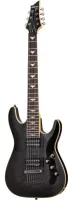 SCHECTER OMEN EXTREME-7 STBLK - 7-струнная электрогитара, 24 лада, корпус: красное дерево с топом из волнистого клёна, гриф: клён, на болтах, накладка: палисандр, звукосниматели: HH 2x Schecter Diamond Plus, регулировки: 2х громкость, тон (push-pull), 3х