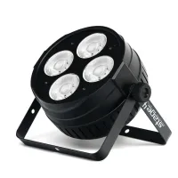 STAGE4 broPAR 4x50 Светодиодный прожектор типа PAR / LED 4 шт. по 50 Вт. / Световой поток изделия: 9030 Лм. / Сила света изделия: 40474 Кд. / Освещеность на 3м: 3 214 Люкс / Рекомендуемая дистанция: 3-7 м. /Синтез:  CW+WW (Теплый + холодный белый) / Индек