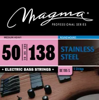 Magma Strings BE195S - Струны для 5-струнной бас-гитары Low B 50-138, Серия: Stainless Steel, Калибр: 50-70-85-105-138, Обмотка: круглая, нержавеющая
