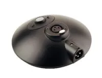 K&M 29375-000-55  настольная подставка для микрофона "gooseneck" с включателем и индикаторами, чёрная