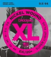 EXL120+ Nickel Wound Комплект струн для электрогитары, Super Light Plus, 9.5-44, D'Addario