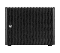 RCF HDL 12-AS (13000505)  Активный подвесной сабвуфер, усилитель D-класса 700 Вт, 131 дБ, 40 Гц - 120 Гц, 12" (3,0" v.c.) динамик, вход: XLR, выход XLR, переключатель частоты раздела кроссовера 80/110 Гц, переключатель фазы, деревянный корпус, встроенные
