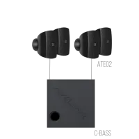 AVCLINK LIGHT/B Состав комплекта: ATEO2/B 4 штуки + C-BASS 1 штука черного цвета.