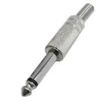 INLINE PA1128 Разъём джек-моно кабельный никель 1/4"