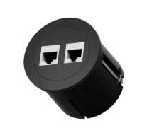 ABL 2G2101A2- Встраиваемый модуль передачи данных по Cat6A серии Port El-O с 2xRJ45, белый