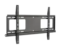 Настенный фиксированный кронштейн exell exi-h1284-af для тв 43"-90" с ситемой зажиты от краж, vesa 800x400 мм, до 120 кг, 24 мм от стены, черный.