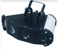 LEXOR LK200 LED 4 EYE LIGHT Прибор световых эффектов, питание 220В/50Гц потребляемая мощность 20Вт; источник света 168x5mmLED(Red48+Green24+Blue48+Amber24+White24)светодиодов; упавл.DMX512-7кан.зв.акт